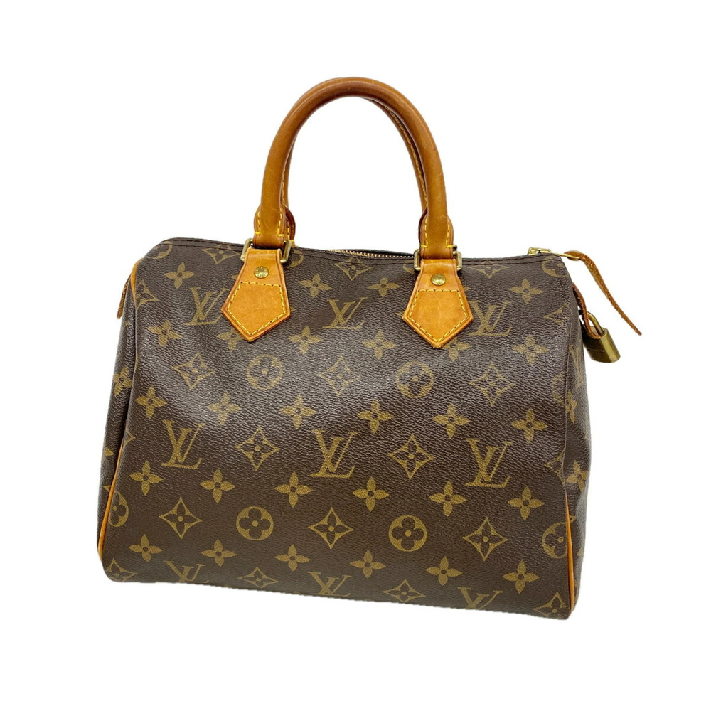 Louis Vuitton Monogram Speedy 25 Handbag M41109 Brown Women's